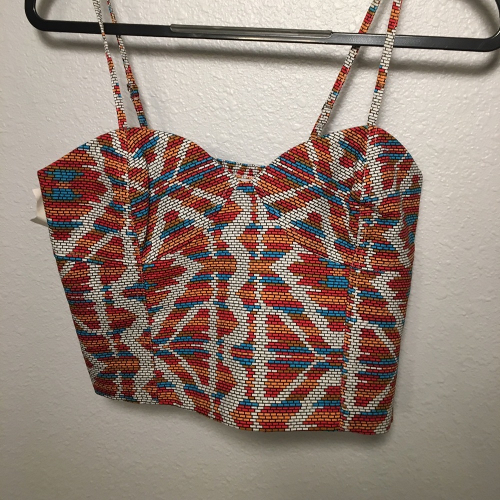 Cropped, Cotton bustier